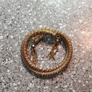 Elegant Gold Coil Bracelet